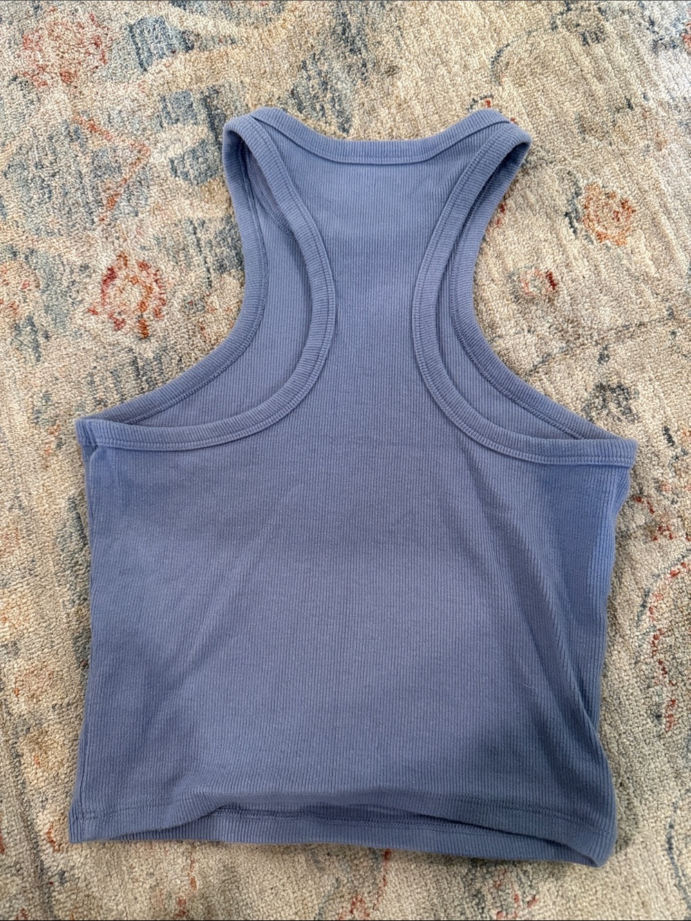 Abercrombie & Fitch Slate Blue Ribbed Racerback Tank - Picture 2 of 2